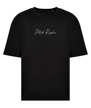 Schwarzes T-Shirt mit Schriftzug