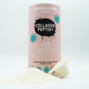 Powerstar Food Collagen Peptid+ Dose und Pulver